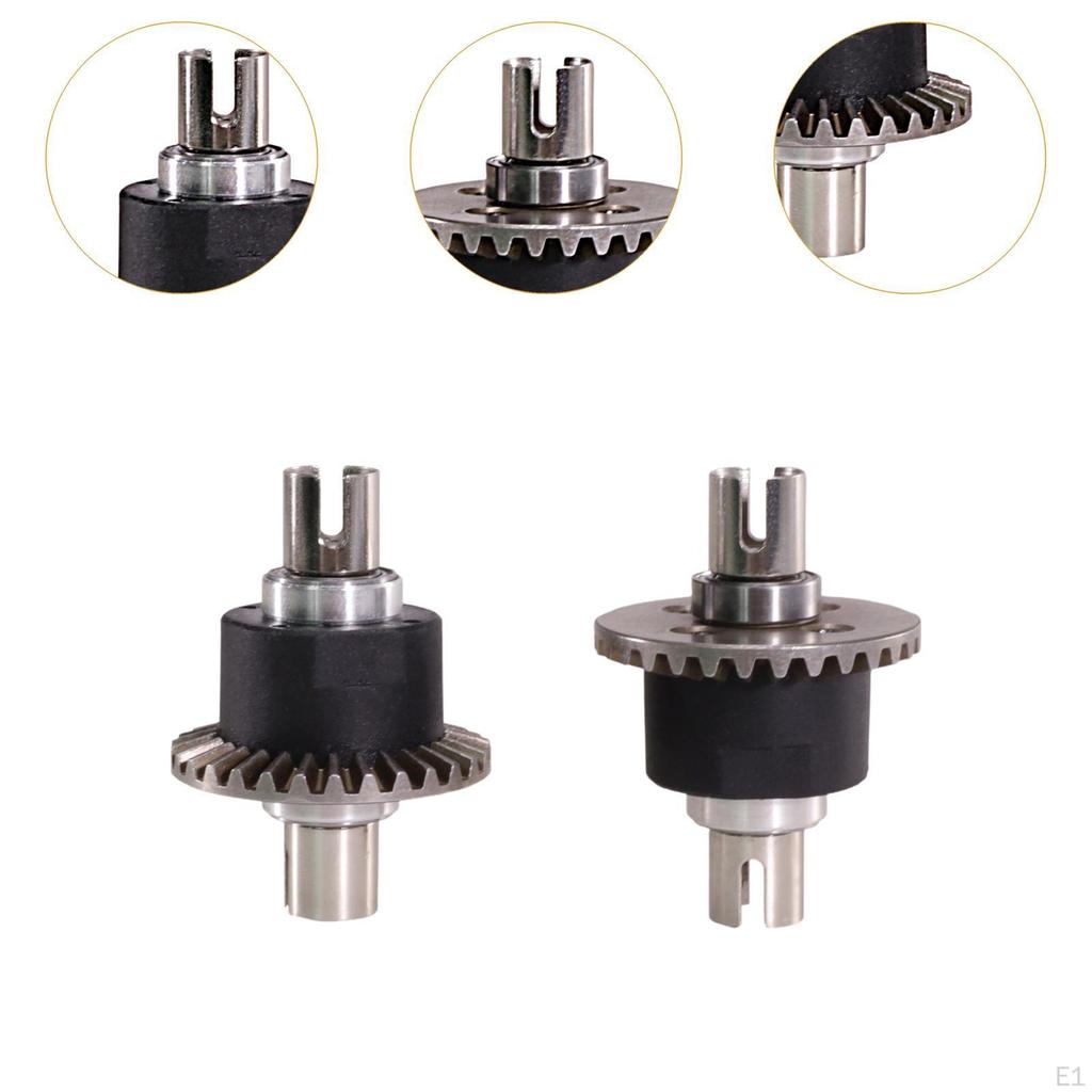 2 Pieces Differential Assembly, Replacements Metal Gear Modification for 1/16 Scale