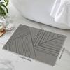 1 шт. 1 см утолщенный геометрический полосатый узор дверной коврик мягкий фланелевый входной коврик для домашнего декора противоскользящий ковер впитывающий воду кухонный коврик для ванной