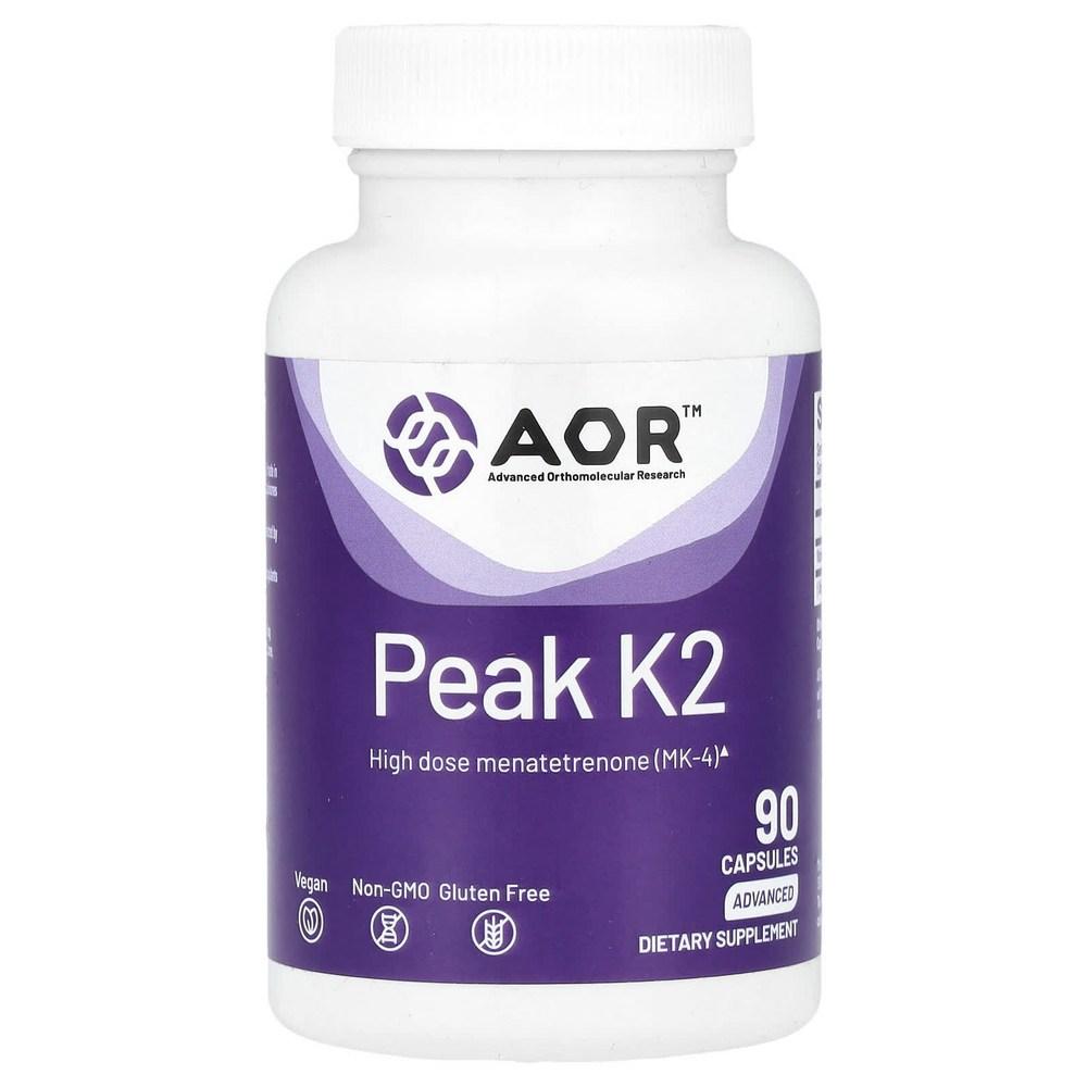 Advanced Orthomolecular Research AOR Peak K2 90 Veggie Capsules 6 pcs 90 Tablets
