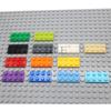 100pcs Moc Tiles Plate 2x4 3020 Short Piece DIY  Classic Base Building Blocks  Bricks Compatible City Street Scene Assembles Toy