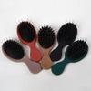 1Pc Oval Boar Bristle & Nylon Hair Comb Mini Anti-Static Hair Scalp Massage Comb Hairbrush Salon Hair Care Brush Styling Tool