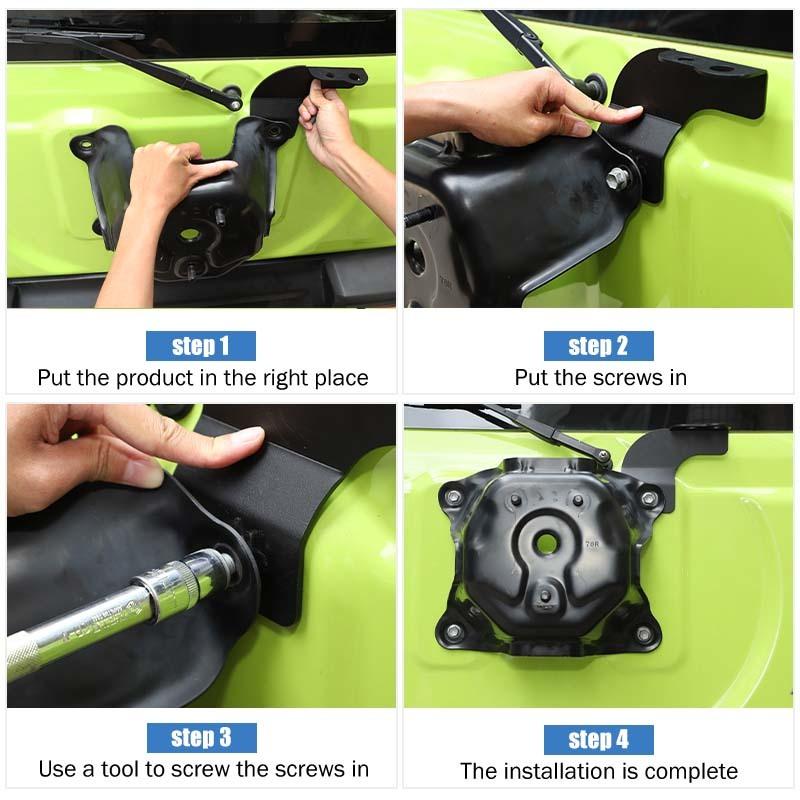 Металлический кронштейн для крепления антенны на багажник Suzuki Jimny 2019 Up Exterior Accessories