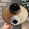 Wide Brim Sun Hat with Built-in Fan Summer Outdoor Straw Visor Hat