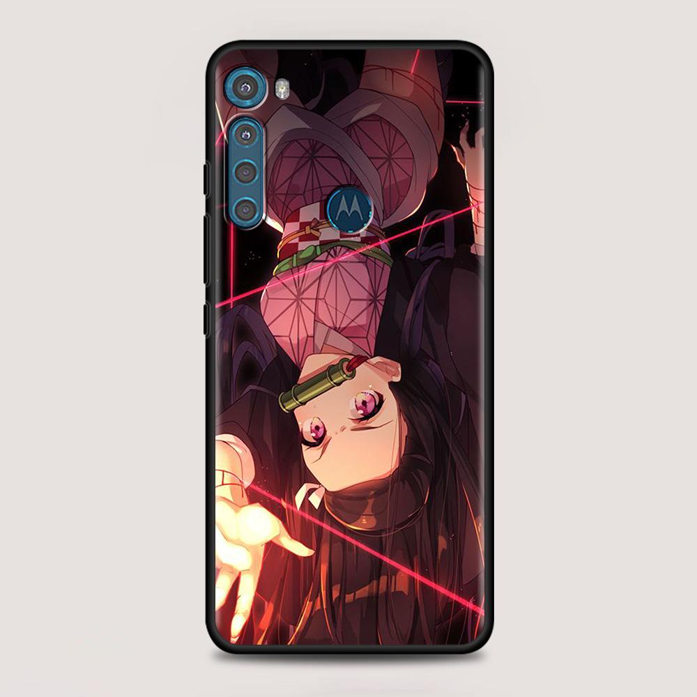 Чехол Demon Slayer Kimetsu No Yaiba для MOTOROLA One Fusion для Moto G10 G9 G8 Plus Play Power One G20 G30 G40 G50 G60 Edge 20