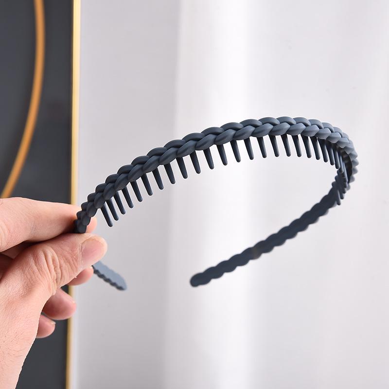 Нескользящий обруч для волос 2023 для женщин: Стильная прессованная повязка на голову с зубцами для умывания лица и создания образа знаменитой шпильки