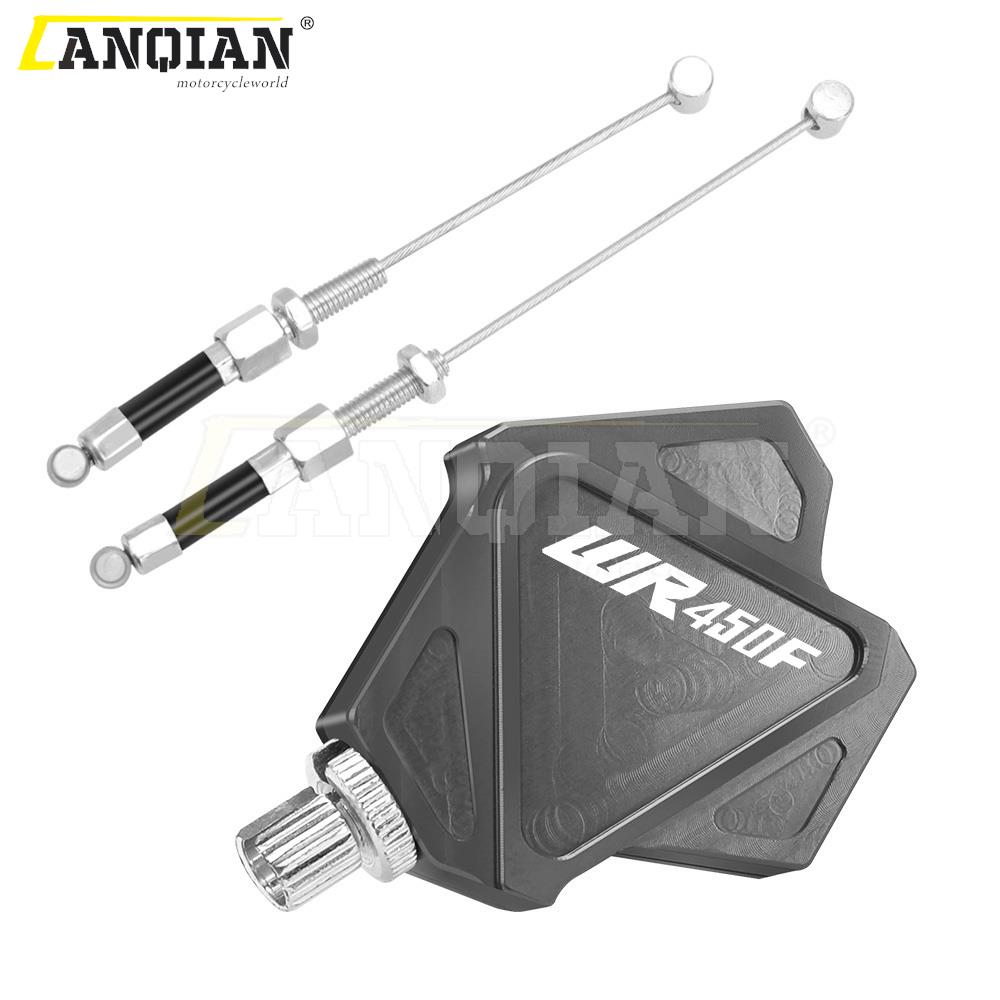 WR450F Dirt Bike Brake Clutch Levers Stunt Clutch Easy Pull Cable System Set For YAMAHA WR 450 F 2001-2023 Motocross Accessories