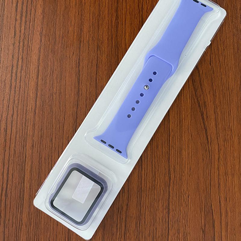 Strap&Glass Cover For Apple Watch Case 45mm 41mm 44mm 40mm 42mm 38mm iWatch Accessorie Screen Protector Apple Watch Serie 3 4 5 6 SE 7 Accessories
