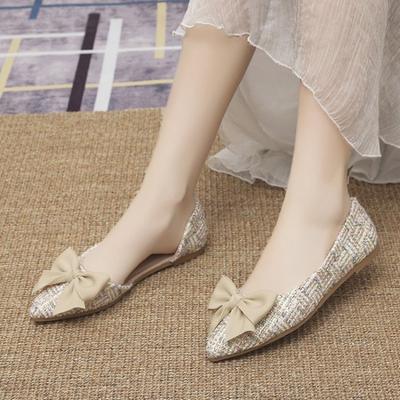 Высококачественные женские балетки с бантом-бабочкой, женские свадебные туфли для работы, лодочки, женские туфли на плоской подошве с квадратным носком