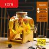 Стеклянный кувшин для настаивания с краном и подставкой