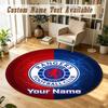 Round Rug Custom NameRangers FC Pattern Non Slip Carpet Home Floor Decor