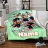 Volleyball Home Customize Your Name Blankets Comfortable Soft Lightweight Multipurpose Blanket For Picnic Sofa Office Bed Living Room Suitable As Gift