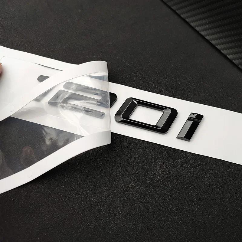 3D ABS Black Car Trunk Letters For BMW 114i 116i 118i 120i 125i 130i 15i 140i Logo Emblem Sticker F20 E87 F21 Auto Accessories ip2