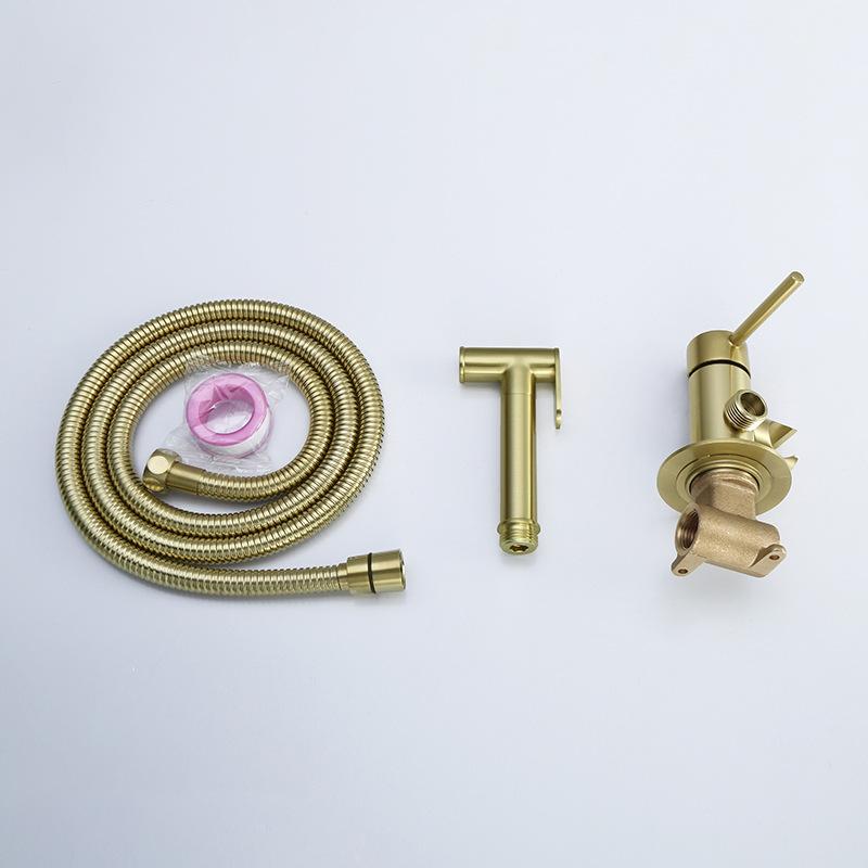 Fliger Биде латунный ручной унитаз биде распылитель гигиенический душ биде кран горячая холодная вода унитаз биде портативный биде