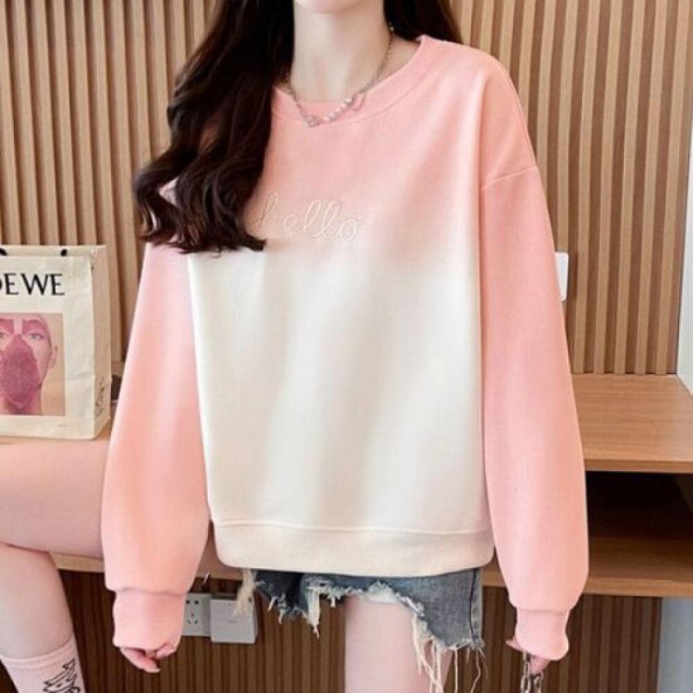 Navava Casual Gradient Long Sleeve Sweatshirt Nt2266