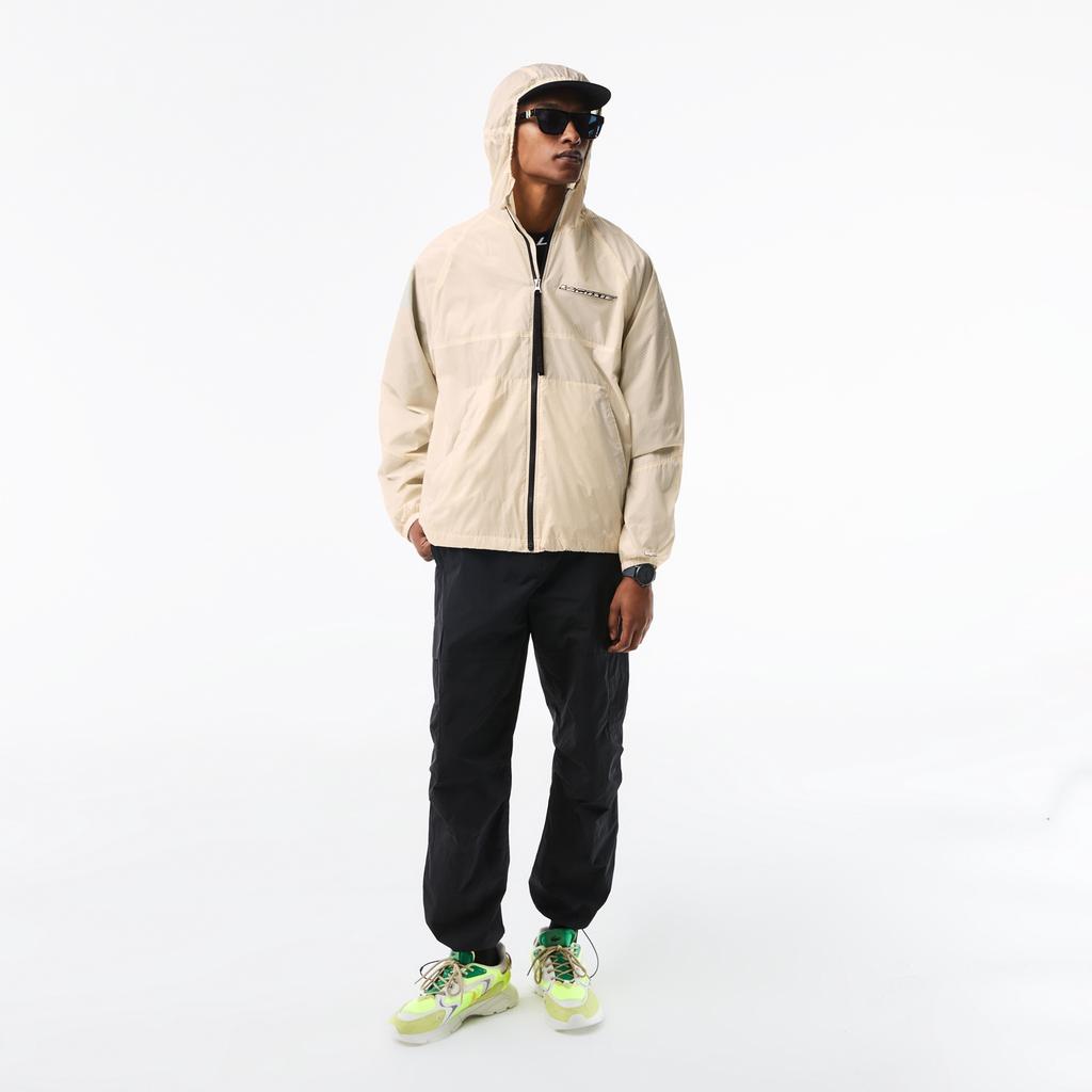 LACOSTE Jackets Unisex Cream White Hooded Moderate Other BH0122-AJ8