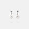 [Носит IVE] Серьга B SW с жемчугом Swarovski, серебро 925 пробы