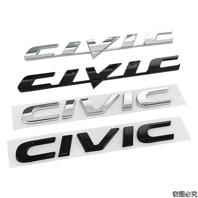 CIVIC ABS Автомобильный Задний Багажник 3D Эмблема Наклейка Логотип Декоративные Наклейки Авто Стайлинг Декорация Значок