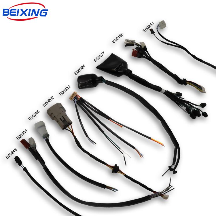 Customizable Car Electrical Wire Connector with Rubber Insulation IP66 Terminal Cable E00021 Wiring Harness