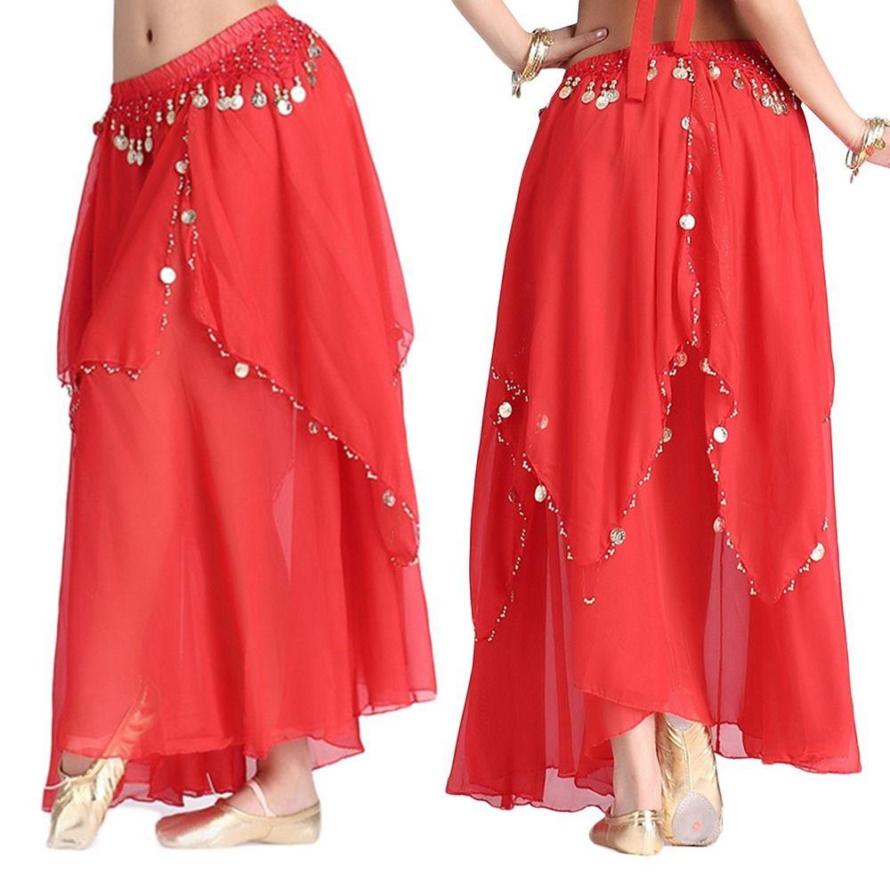 Tassels Sun Skirt Shining Show Costumes Belly Dance Skirt Spanish Skirt Dancing Skirt