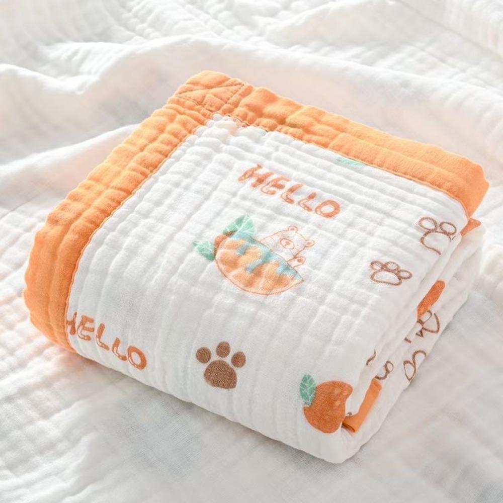 Baby Pure Cotton Class A Soft and Breathable Six-layer Integrated Children's Bath Towel Kindergarten Small Quilt