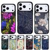 Ретро Цветочные Листья Граффити Чехол для Телефона для iPhone 17 Air 16e 15 14 13 Pro Max Задняя Крышка для 12 11 Pro Coque
