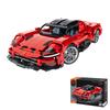 Red Non-remote Control 1131pcs Simulation Building Block Car Model Electric Assembly Toys for Kids