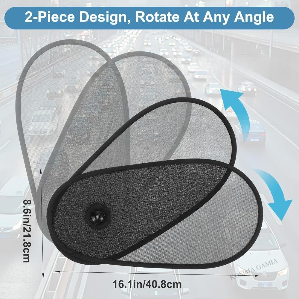 Xiaomi Adjustable Rotatable Automotive Mesh Sun Blocke Driver Side Window Heat Insulation Car Sunshades with Suction Cups for All Cars