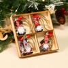 Рождественская деревянная подвеска Navidad Natal Noel Елка Безликая кукла Подвесное украшение Рождественское украшение для дома 2025 Новый год 2025