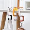 Мультяшные крючки для животных, высокая грузоподъемность, настольный крючок для сумки, нескользящий крючок для подвешивания школьной сумки и ключей, складной