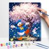 Disney Цифровой набор для масляной живописи Искусство Цветок вишни Дональд Дак Заяц Ручная раскраска Картина Домашний декор
