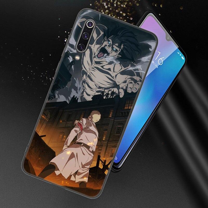 Чехол для телефона с аниме «Атака Титанов» для Xiaomi Redmi 7 7A 8A 9i 9A 9C 10 10A 10C K20 Note 5 6 Mi 8 9 9T Pro A2 Lite A3 6X Mix 3