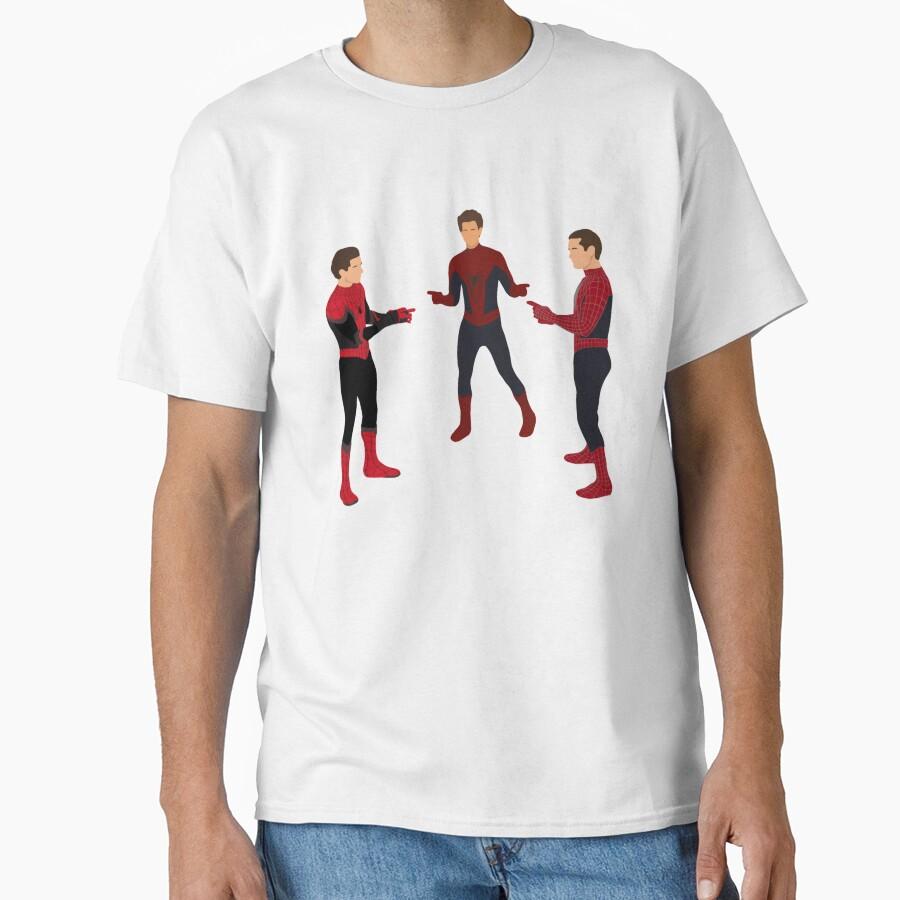 3 Spideys pointing meme Classic T-Shirt