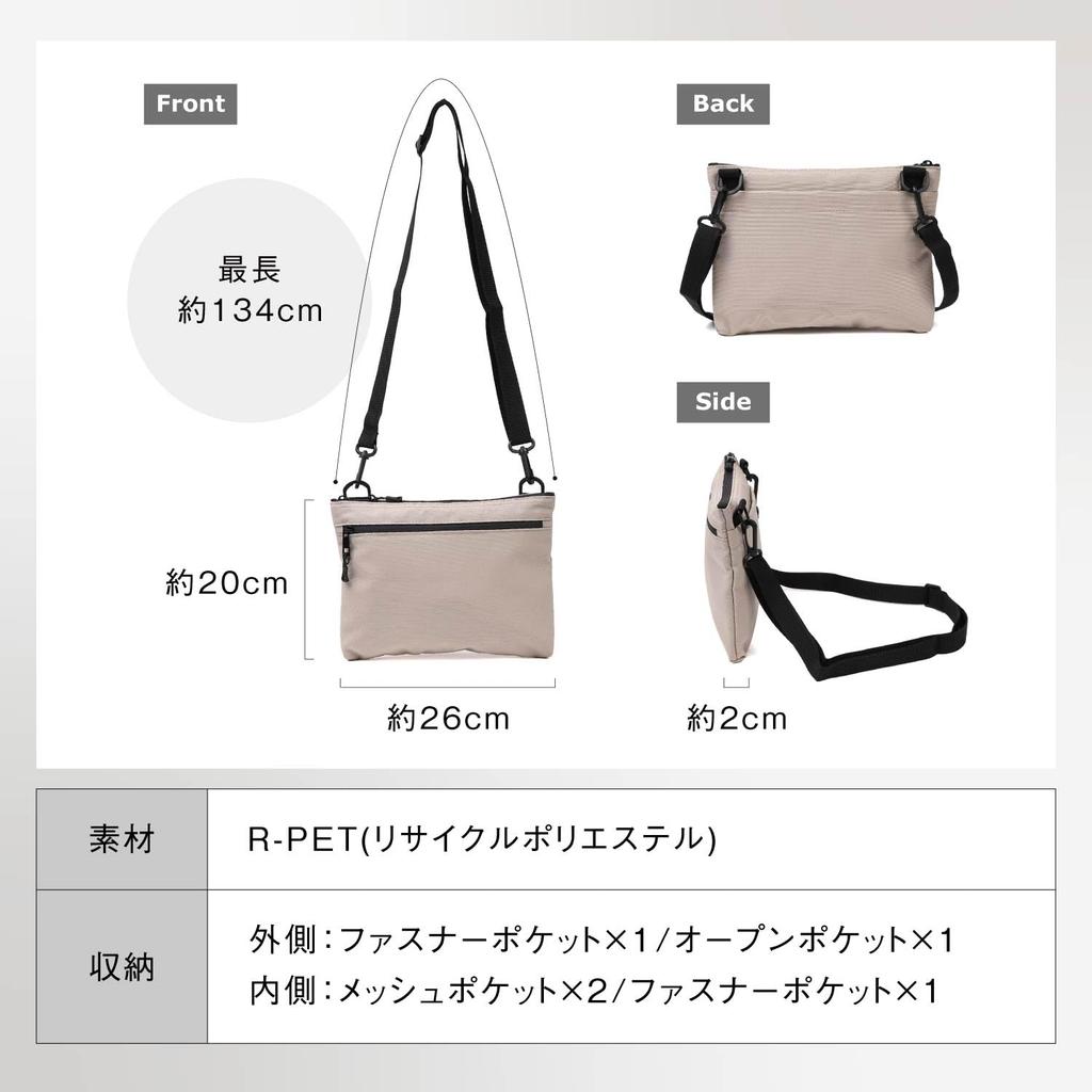 Sacoche Плечевая Вода Может Быть Скрыта Под Тонкой [Mura] Сумка, Мужская, Репеллент, Одежда, На Открытом Воздухе, (черный)