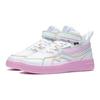 Li Ning Sports Lifestyle Series 937 Mid Slip Non-Slip Durable High Top Kids Skate Shoes Kids Skate Shoes White Pink YKCT018-2