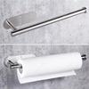 Kitchen Roll Paper Towel Holder Stainless Steel No Drilling Toilet Roll Holder Wall Mount Home Decor Toilet Paper Holder Toilet