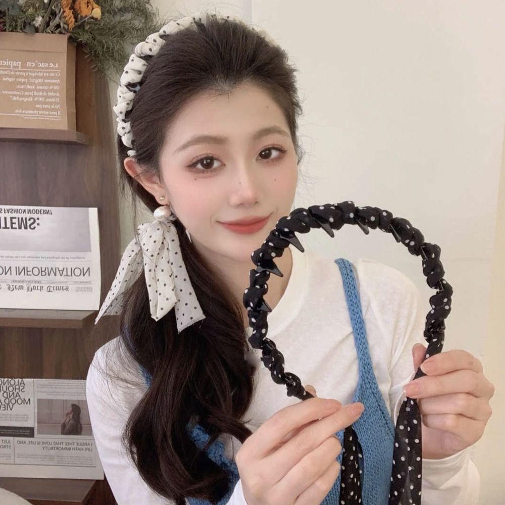 Лента Зубы Головная Повязка Тонкая Повязка Для Мытья Лица Милая Коса Повязка Для Волос Женские Аксессуары Для Волос