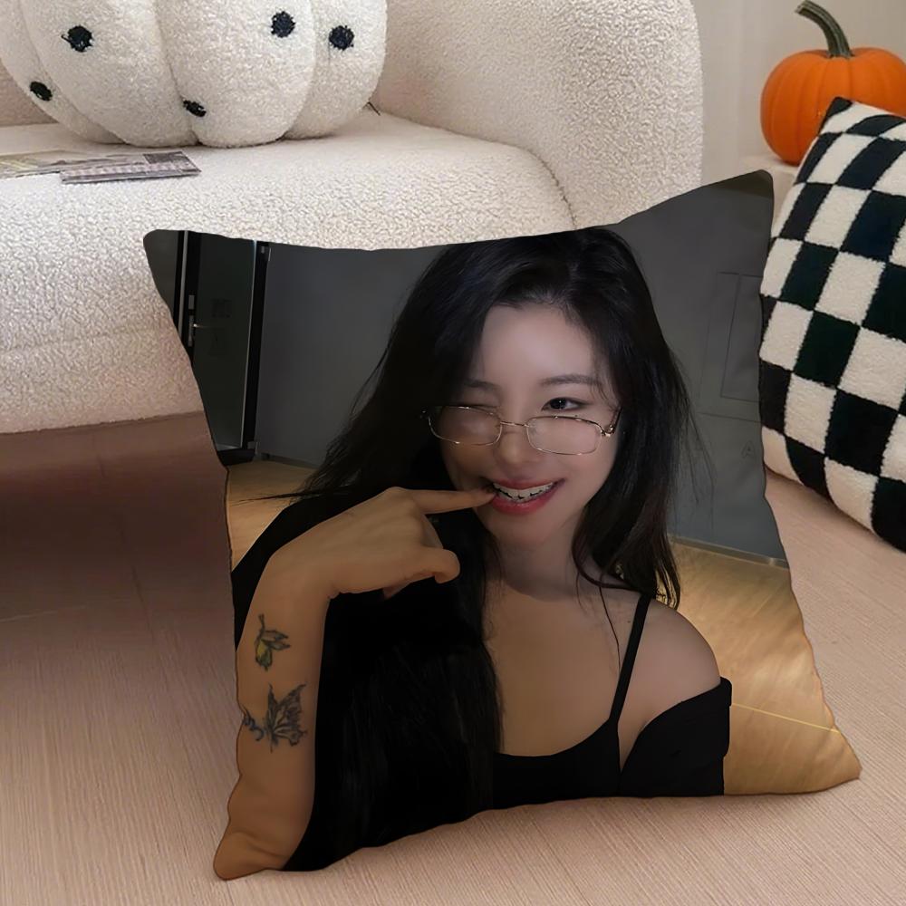 singer soulful WWheein JJung WWheein Cushion Cover Throw Pillow Cover Hidden Button Durable Polyester Chair Cushion