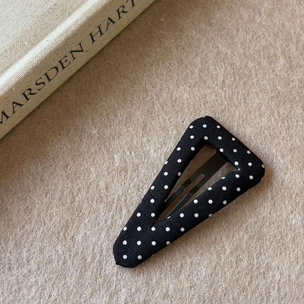 1 шт. Тканевые заколки-треугольники в горошек для женщин, заколки-автоматы для челки, боковые зажимы, шпильки для волос, аксессуары для волос, заколки для волос, головной убор