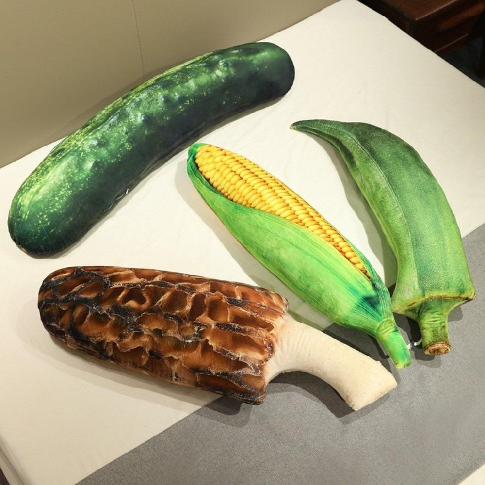 Realistic Details Vegetable Stuffed Toy Soft Plush Veggie Plush Doll Birthday Gifts