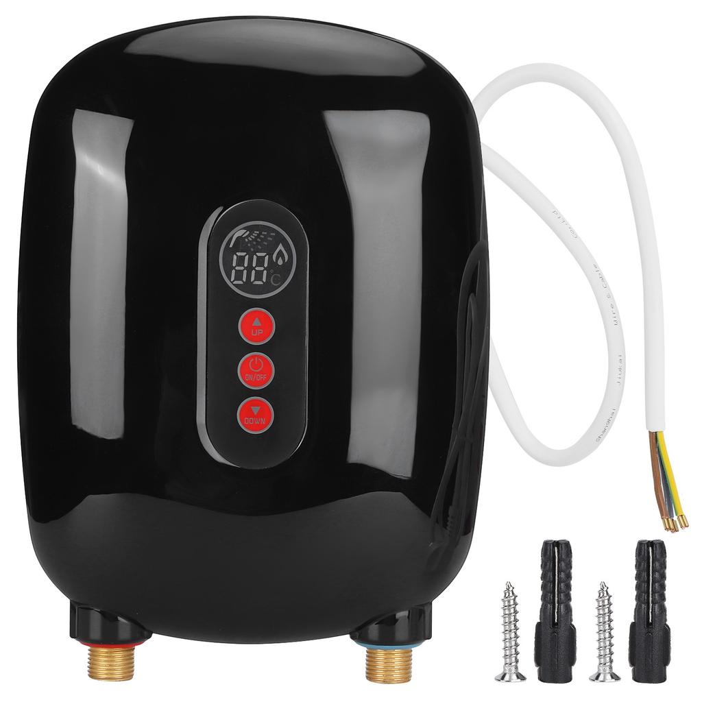 6500 Вт мгновенный водонагреватель быстрый нагрев дисплей температуры 220 В для бытовой кухни ванной комнаты