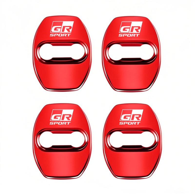 Car Anti-Collision Rustproof Door Latch Protective Caps For Toyota Corolla Yaris Aygo Prius CHR Camry Auris Avensis 4Runner TRD