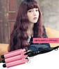 Baby Center 1st Store Professional Grade Max 210°C Ceramic Coated Triple Barrel Wave Iron (25mm, 2 Levels)