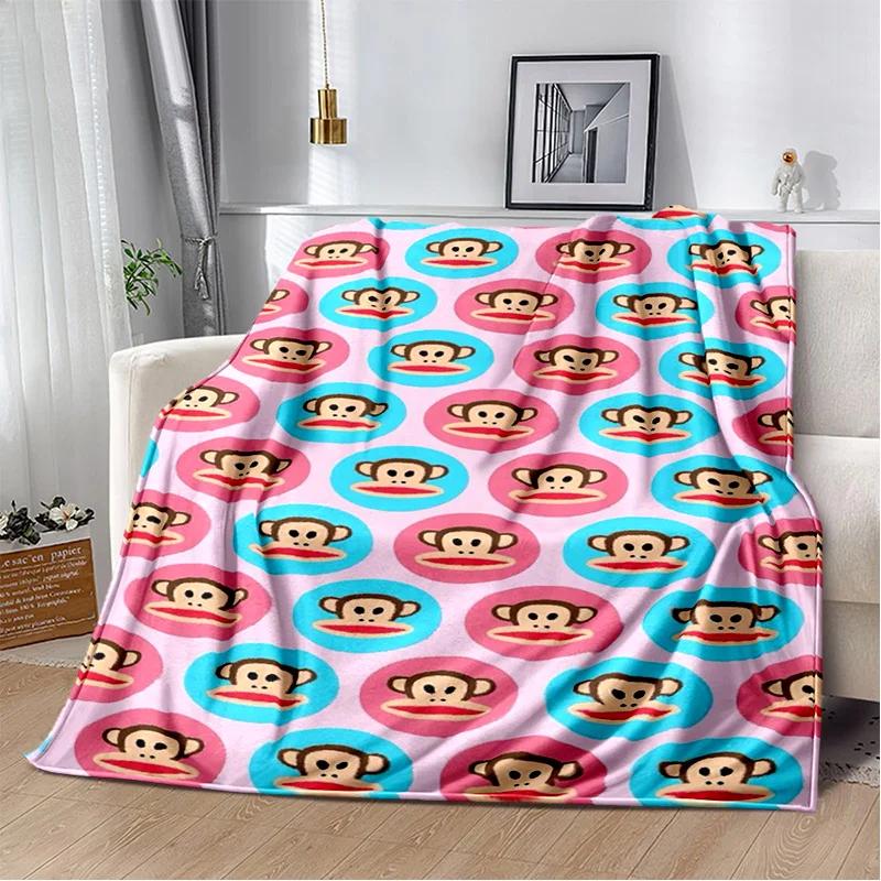 P-Paul Frank-k Фланелевое Портативное Одеяло для Детского Пикника в Гостиной Спальне Диване Кровати Идеальный Подарок на День Рождения