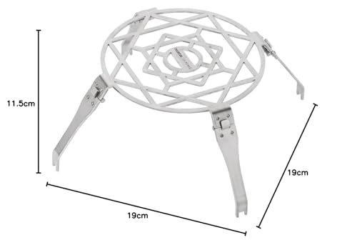 Takibism Ishinomaki for JIKABI Fire Pit Trivet, TAKIBISM GOTOKU ISHINOMAKI for JIKABI, Foldable and Compact, Made in Japan, Ideal for Camping, BBQs, a