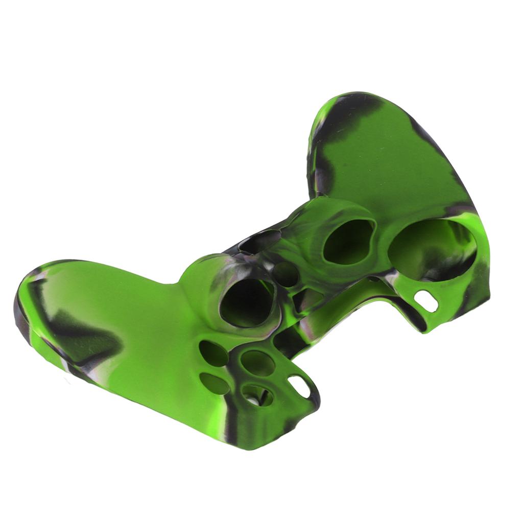 Силиконовый чехол, противоскользящий, защитный, с 1 парой накладок для больших пальцев для контроллера PS4