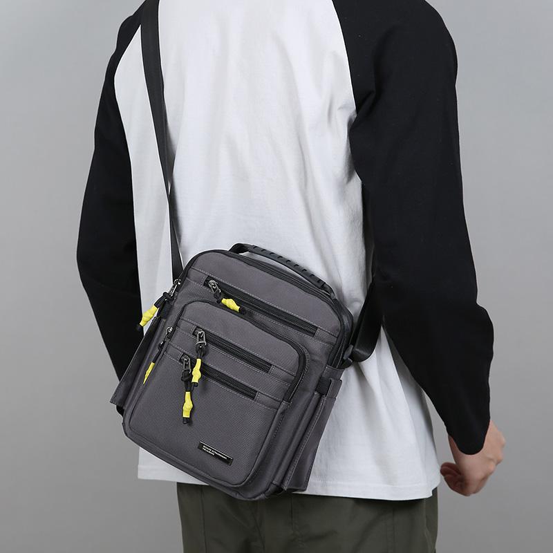 Мужская сумка через плечо из Оксфорда Однолямные сумки Большой объем Хранение Модная Много карманов Для деловых поездок Сумки через плечо Ежедневная сумка