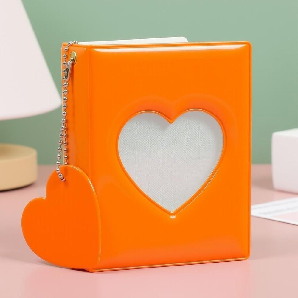3 Inch 40 Pockets Love Heart Card Holder Portable Photocard Album Photo Album Kpop Photocard