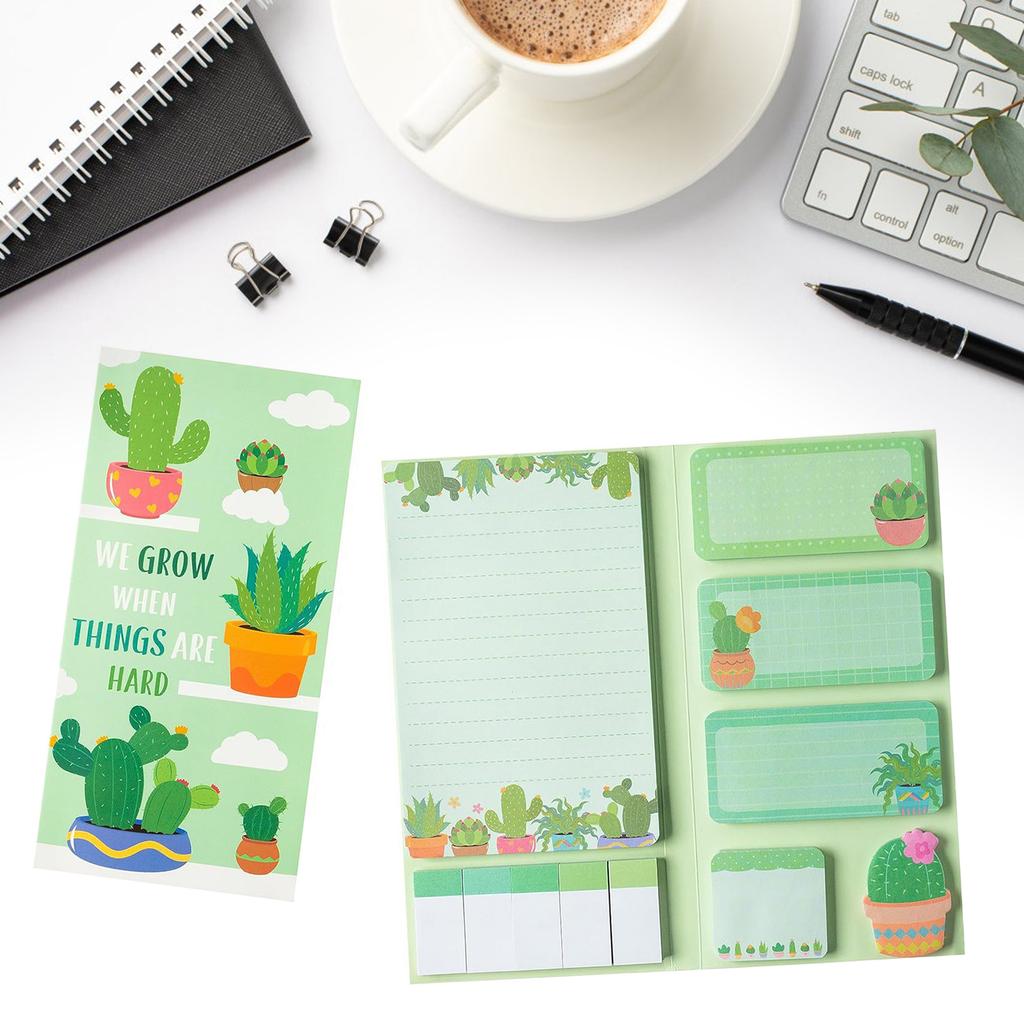 800 Sheets Sticky Note Cartoon Note Paper Self-Adhesive Note Paper Sticky Index Tabs Book Page Mark for Office School