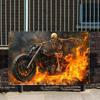 Vintage Metal Tin Wall Sign Retro Motorcycle Art Garage Bar Decor