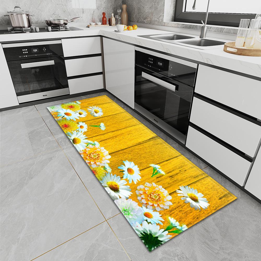 Коврик для кухни, коврик для входной двери, ковер для спальни, коридора, ванной комнаты, нескользящий пол, ковер с рисунком для гостиной